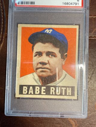 1948 Leaf Babe Ruth 3 PSA 6 EX - MT 2