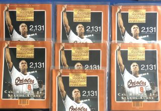 (7) 1995 Cal Ripken Jr.  Baltimore Orioles 2131 Sports Illustrated Commemorative