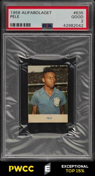 1958 Alifabolaget Soccer Pele Rookie Rc 635 Psa 2 Gd (pwcc - E)
