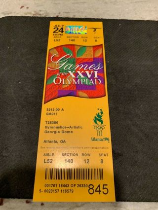 Atlanta 1996 Summer Olympics - July 24th - Gymnastics - Artistic - Magnificent 7 Ticket
