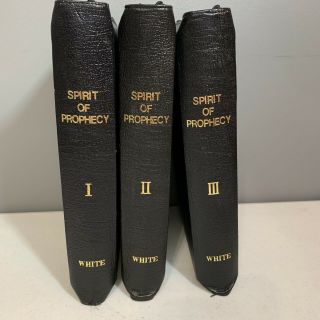 The Spirit Of Prophecy Library Volume 1 - 3 Set Ellen G White Black Zipper Cover