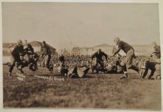 1915 University Of Wisconsin Vs.  Ohio State Football Action Real Photo Postcard