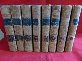 1793 The Spectator Joseph Addison Richard Parsons Select Classics 8 Volume Set