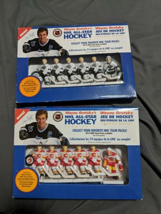 Wayne Gretzky All Star Table Hockey Team - W/puck Calgary And La.  Buddy L