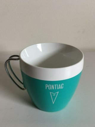 1960s West Bend Pontiac Thermo - Serv Cup teal turquoise 3