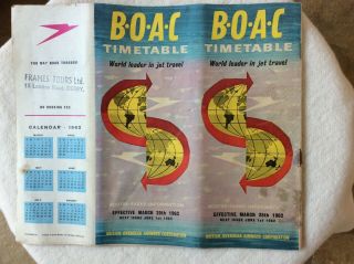 8 X Boac Airline Booklets 1960s