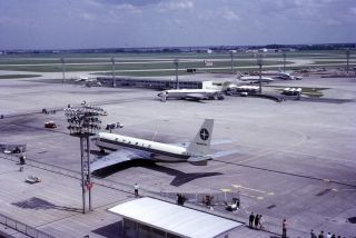 Varig,  Boeing 707,  Pp - Vjj,  At Paris Orly,  In 1965,  Slide