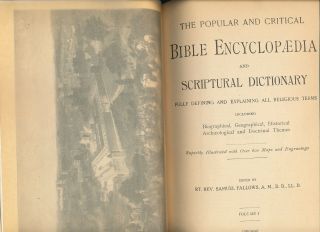 The Popular and Critical Bible Encyclopedia Scriptural Dictionary 3 Volume Set 2