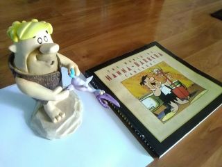 Barney Rubble Hanna - Barbera Animation Art Statue Flintstones 334/500 With Book