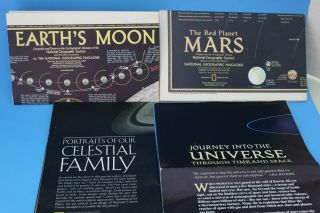 National Geographic Posters Journey Universe,  Mars,  Celestial Family,  Earth Moon