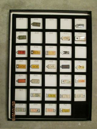 26 Vintage Dav License Plate Key Chain Tags Wis,  Ill,  Arz,  Minn 40 