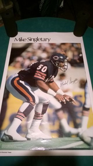 Mike Singletary Poster Nfl Chicago Bears Si Sports Illustrated