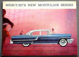 1955 Mercury Montclair Sales Brochure 8 Pages 11.  5 " By 8.  5 " 55mercm