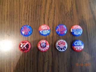 - Complete Set Of 1969 Chicago Cubs Team Booster Pinbacks Pin