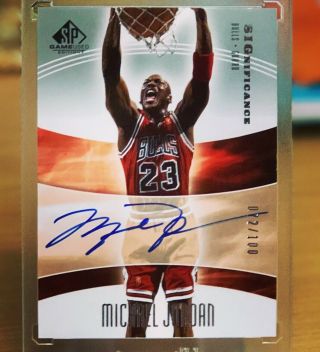 04 - 05 Sp Game Michael Jordan Auto Significance Autograph 72/100