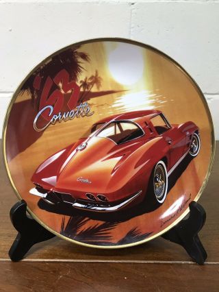 The 1963 Corvette Sting Ray Limited Edition Collectable Porcelain Plate
