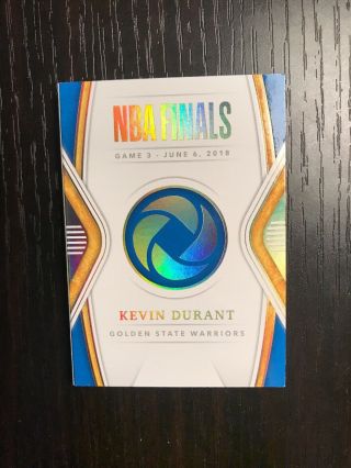 2018 - 19 Panini Opulence NBA Finals Booklet Kevin Durant 01/12 Warriors Game 3 2