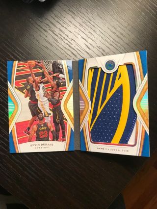 2018 - 19 Panini Opulence NBA Finals Booklet Kevin Durant 01/12 Warriors Game 3 3