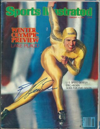 Eric Heiden Autograph Signed Sports Illustrated 2/11/1980 Winter Olympic 