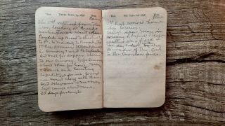 Circa 1898 Handwritten Diary Spanish American War Lieut Penn Voluntters 100pp