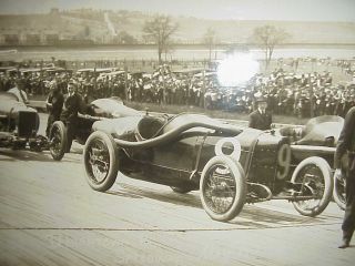 2 1917 8 X10 UNIONTOWN PA 1917 RACE CAR START OF THE RACE OLD PHOTO MORE 3