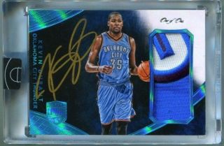 2014 - 15 Panini Eminence Auto Patch Platinum Kevin Durant 1/1 True 1 Of 1
