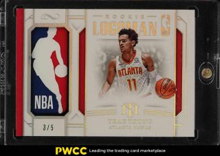 2018 National Treasures Logoman Trae Young Rookie Rc Patch /5 Rl - Ty (pwcc)