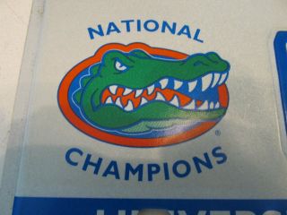 Vintage 2008 UF University Florida Gator Metal License Plate National Champions 2