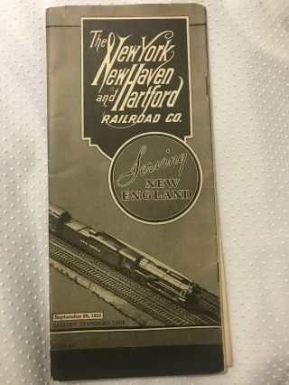 The York Haven & Hartford Railroad Co.  Timetable September 29,  1935