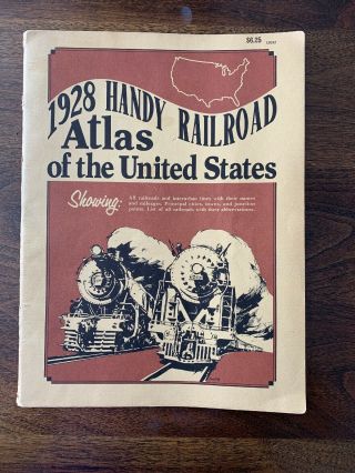 1928 Handy Railroad Atlas Of The United States By Kalmbach Publishing