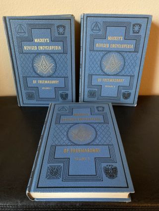 Mackey’s Revised Encyclopedia Of Freemasonry 1946 Complete 3 Volume Set