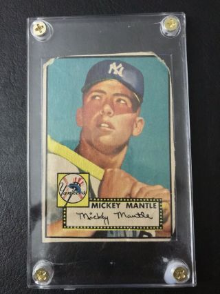 1952 Topps Mickey Mantle 311 Rookie Card