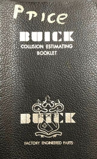 1959 And 1961 Buick Collision Estimating Booklets