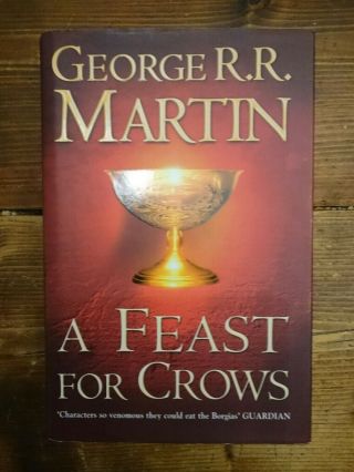 Signed George R.  R.  Martin A Feast For Crows Game Of Thrones Uk 1st 1st Edition