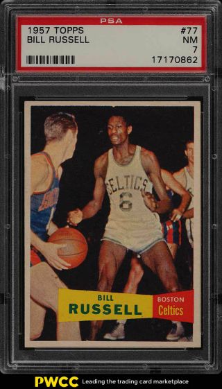 1957 Topps Basketball Bill Russell Sp Rookie Rc 77 Psa 7 Nrmt (pwcc)