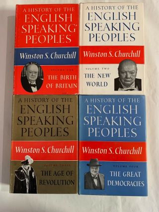 Complete 4 Volume Set A History Of The English Speaking Peoples By Churchill