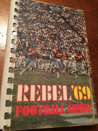 1969 Ole Miss Rebels Football Media Guide,  University Of Mississippi Archie