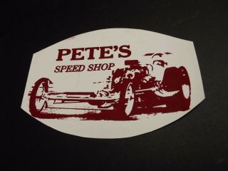 Vintage Vinyl Decal Pete 