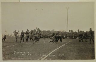 1920 Cornell University Vs.  Columbia University Football Real Photo Postcard