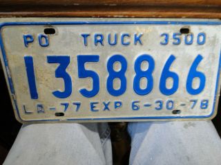 Vintage Louisiana Truck License Plate 1978