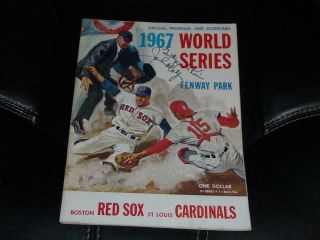 1967 Boston Red Sox World Series Program Unscored