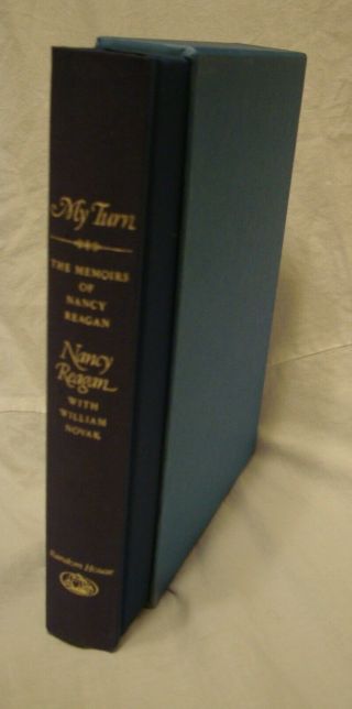 Nancy Reagan My Turn : The Memoirs Limited Edition Signed Slip Case Ronald