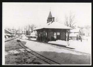 Sandy River & Rangeley Lakes Railroad 5x7 Photo 8 Phillips Me Depot In Winter