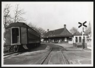 Vintage Railroad Photo 5x7 B&m Railroad Station Marblehead,  Massachusetts