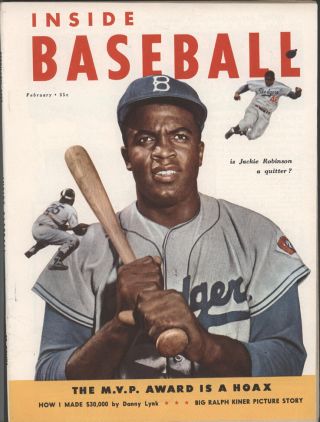 Inside Baseball,  February 1953 - Jackie Robinson Cover