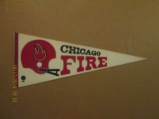 Wfl Chicago Fire Vintage Defunct 1970 