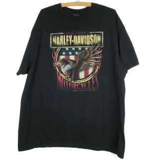 Harley Davidson T Shirt 2xl Legendary Big Barn Des Moines Ia Black Graphic T504