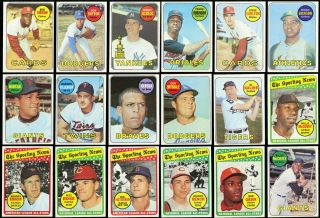 1969 Topps Mid - Hi Grade COMPLETE SET Mantle Mays Clemente Fingers Jackson (PWCC) 3