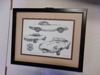 Jaguar Xke Roadster Drawing
