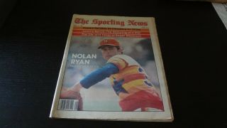 April 19,  1980 The Sporting News Autographed By Nolan Ryan